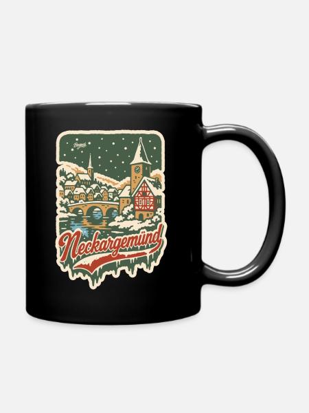 Neckargemünd Winteridylle - Tasse einfarbig - Schwarz