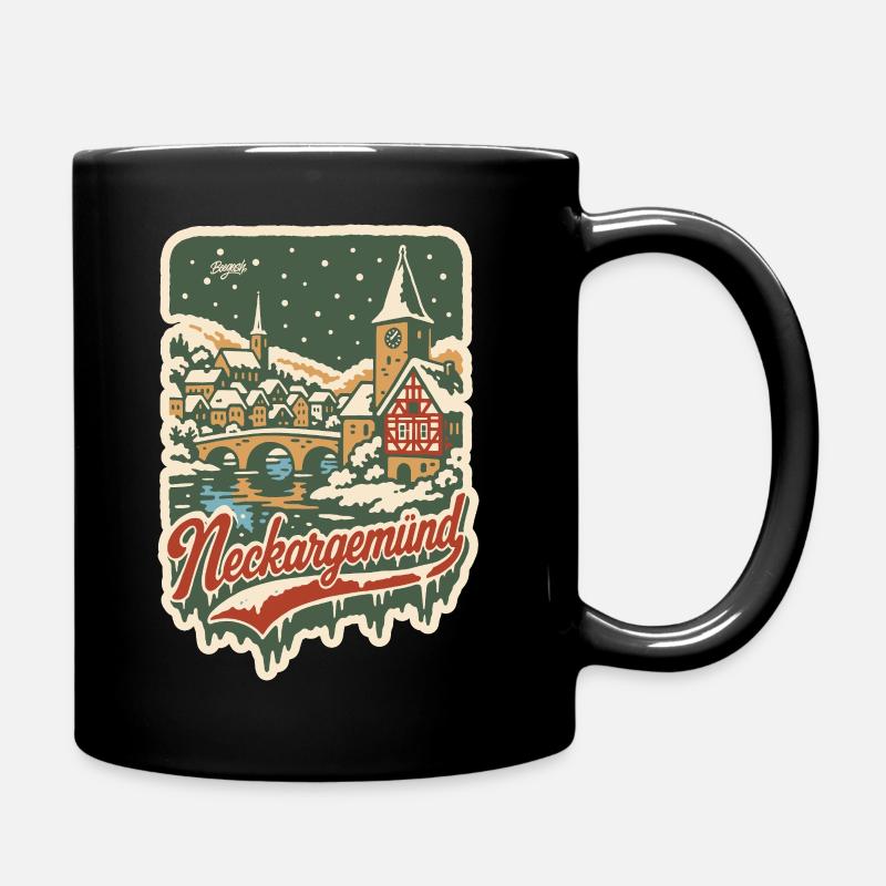 Neckargemünd Winteridylle - Tasse einfarbig - Schwarz