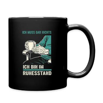 Grandpa Pension 2025 Grandson Gift Retirement Funny - Full Colour Mug - black - Right