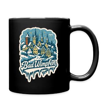 Paysage hivernal du Kraichgau de Bad Wimpfen - Mug uni - noir - Droite