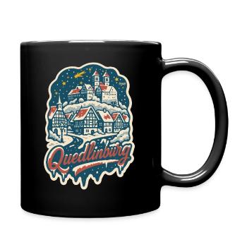 Quedlinburg Winter Magic - Full Colour Mug - black - Right