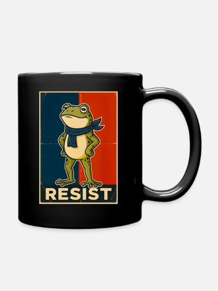 Portland Frog Protest Resist - Tasse einfarbig - Schwarz