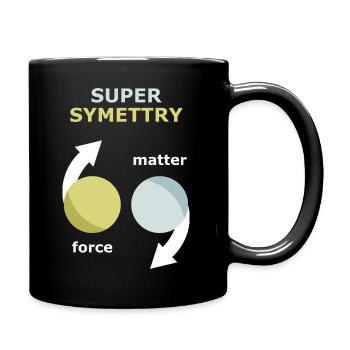 Theory of supersymmetry - Full Colour Mug - black - Right