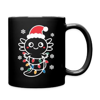 Weihnachtsspinne Weihnachtsbeleuchtung - Tasse einfarbig - Schwarz - Rechts