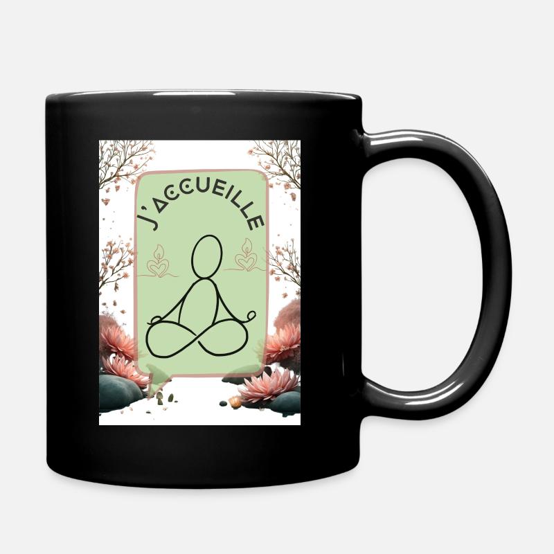 Greeting Flute - Full Colour Mug - black