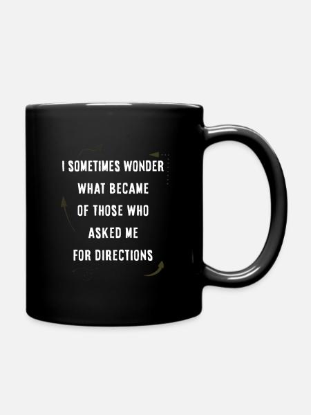 Demander son chemin - Mug uni - noir