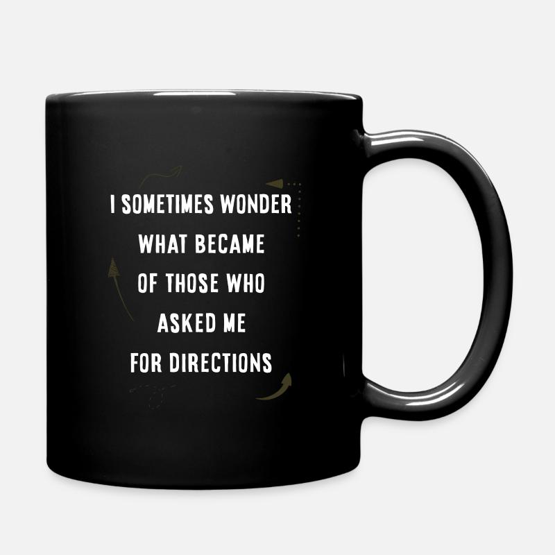Demander son chemin - Mug uni - noir