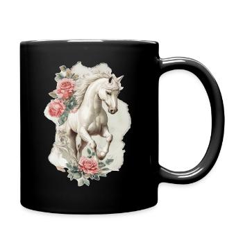 Cheval Vintage - Mug uni - noir - Droite
