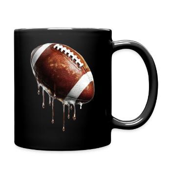 Football - Tasse einfarbig - Schwarz - Rechts