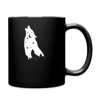 Star Wolf - Tasse einfarbig - Schwarz - Rechts