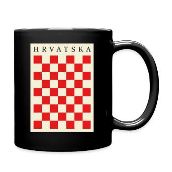 Hrvatska Vintage - Full Colour Mug - black - Right