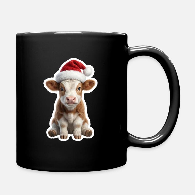 Douce vache de la ferme - Mug uni - noir