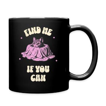 Trouve-moi si tu peux - Mug uni - noir - Droite