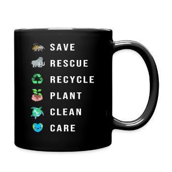 Changement climatique Environnement Protection de l’environnement - Mug uni - noir - Droite