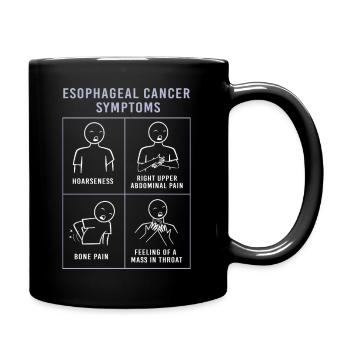 Krebs Speiseröhre Chemo Krebs-Überlebender - Tasse einfarbig - Schwarz - Rechts