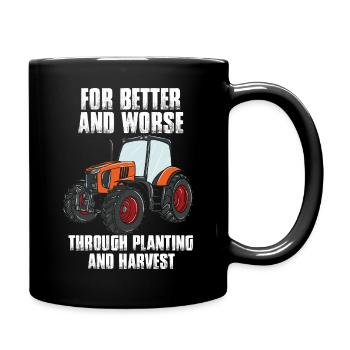 Pour le meilleur ou le pire de la conception des plantations et des récoltes - Mug uni - noir - Droite