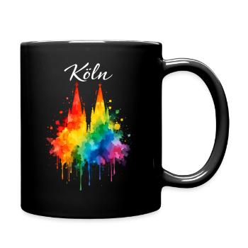 Cologne Carnival Jeck Shrove Monday funny - Full Colour Mug - black - Right