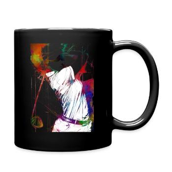 Golf player #golf - Full Colour Mug - black - Right