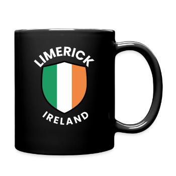 Limerick Irland Flaggenschild - Tasse einfarbig - Schwarz - Rechts