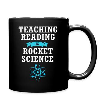 Bookworm Reading Primary School Teacher - Full Colour Mug - black - Right