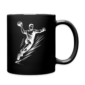 Motif de handball qui fonctionne immédiatement pour les hommes - Mug uni - noir - Droite