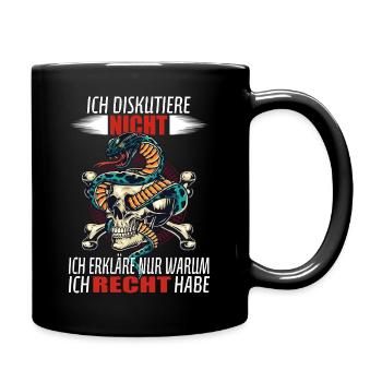 I don't argue - I just explain... - Full Colour Mug - black - Right