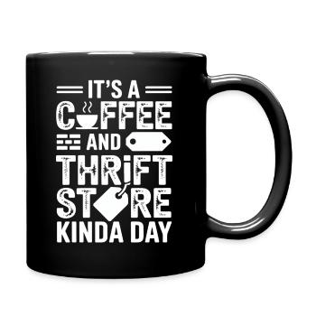 Ambiance de café friperie - Mug uni - noir - Droite