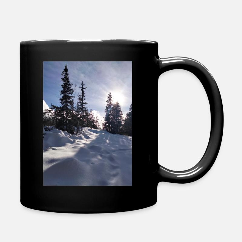 Naturlandschaft der Vercors - Tasse einfarbig - Schwarz