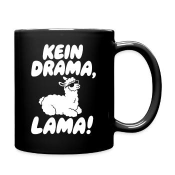 Kein Drama Lama Sonnenbrille - Tasse einfarbig - Schwarz - Rechts
