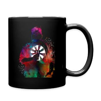 Dart Player Sports Art #darts #sport - Full Colour Mug - black - Right