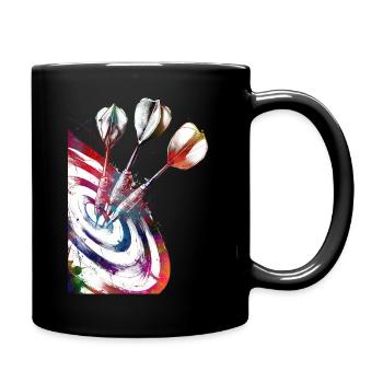 Darts Sports Art #darts #sport - Full Colour Mug - black - Right
