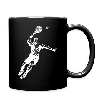 Fresh padel motif for padel players - Full Colour Mug - black - Right