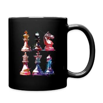 Chess sport art #chess #sport - Full Colour Mug - black - Right