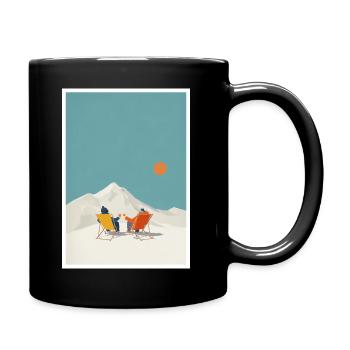 Sunlit Summit Lounge - Tasse einfarbig - Schwarz - Rechts