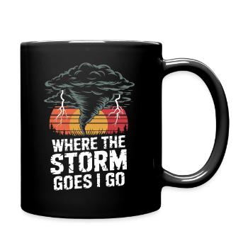 Sunset Storm Path - Full Colour Mug - black - Right