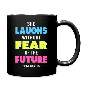 Bible Verse Chapter 31 Bible Proverb Jesus Christ - Full Colour Mug - black - Right