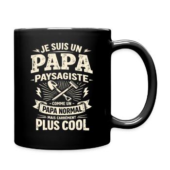 Dad Landscaper Downright Cooler Gift - Full Colour Mug - black - Right