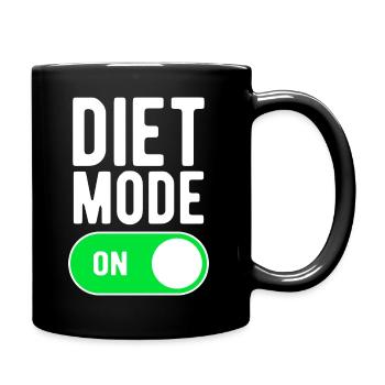 Diet Mode On Gym Gym Diet Nutrition - Full Colour Mug - black - Right