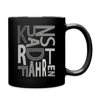 Kunstrad, Kunstradfahren, Hallenradsport - Tasse einfarbig - Schwarz - Rechts