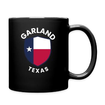 Garland Texas Shield Logo - Full Colour Mug - black - Right