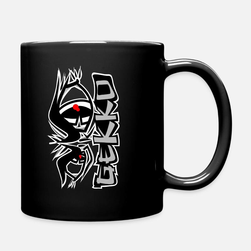 Masque monochrome aux yeux rouges - Mug uni - noir