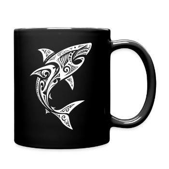requin - Mug uni - noir - Droite