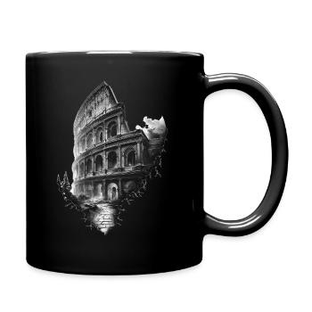 Colisée noir et blanc éthéré - Mug uni - noir - Droite
