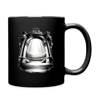 Luminous Colosseum and Arches - Full Colour Mug - black - Right