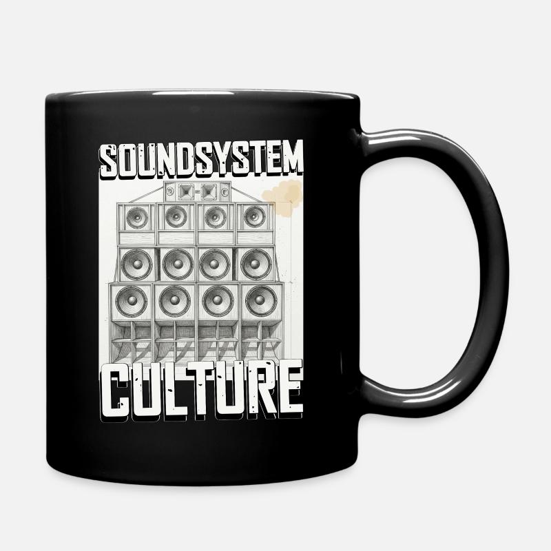 Soundsystem Culture Skizze - Tasse einfarbig - Schwarz