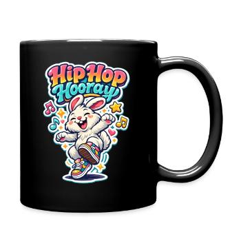 Hip Hop Bunny Bunny Jardin de Pâques Printemps-Été - Mug uni - noir - Droite