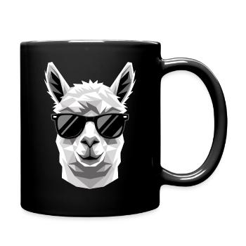 Alpaca Sweet Llama Farm Life Is Better With Alpacas - Full Colour Mug - black - Right