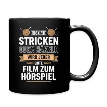 Knit or Crochet: Film Becomes Hörspiel - Full Colour Mug - black - Right