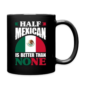 Mexiko Stolz & Heimat Mexikaner Mexico Flagge - Tasse einfarbig - Schwarz - Rechts