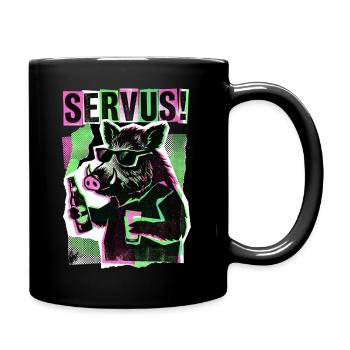 Servus Wild Boar Beer - Full Colour Mug - black - Right